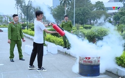 Sẵn sàng cho Hội thi nghiệp vụ chữa cháy và cứu nạn cứu hộ cấp tỉnh năm 2025