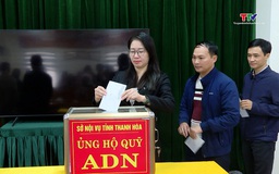 Sở Nội vụ tỉnh Thanh Hóa ủng hộ kinh phí phân tích mẫu AND liệt sĩ