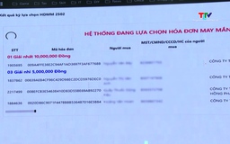 Bấm số lựa chọn “Hóa đơn may mắn” quý I, II/2025