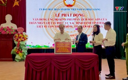 Xã Hoạt Giang tham gia ủng hộ kinh phí phân tích mẫu ADN của thân nhân liệt sĩ