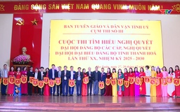 Cụm thi số III khai mạc cuộc thi “Tìm hiểu Nghị quyết Đại hội Đảng bộ các cấp