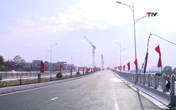 Cầu vượt đường sắt Bắc - Nam đưa vào khai thác trước Tết Nguyên đán