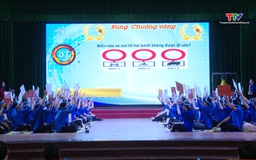 Hội thi Rung chuông vàng tìm hiểu kiến thức pháp luật 
trong đoàn viên, thanh niên