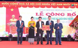 Công bố quyết định xã Tân Phúc, huyện Lang Chánh đạt chuẩn nông thôn mới năm 2024