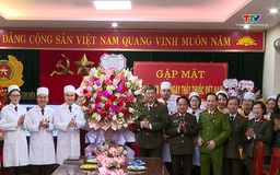 Giám đốc Công an tỉnh chúc mừng Bệnh viện Công an tỉnh nhân Ngày Thầy thuốc Việt Nam