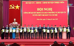 Huyện Thiệu Hóa thành lập 32 chi bộ trực thuộc Huyện ủy