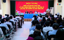 Bí thư Tỉnh ủy Nguyễn Doãn Anh làm việc với Trường Đại học Hồng Đức