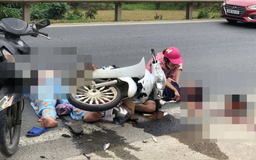 Thanh Hoá: Người điều khiển xe mô tô đi không đúng phần đường gây tai nạn giao thông, làm 02 người bị thương nặng