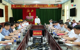 Phó Chủ tịch Ủy ban Nhân dân tỉnh Mai Xuân Liêm kiểm tra công tác sắp xếp đơn vị hành chính cấp xã tại huyện Quan Hóa