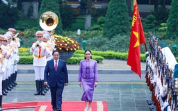 Thủ tướng Phạm Minh Chính chủ trì lễ đón chính thức Thủ tướng Thái Lan thăm Việt Nam