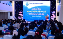 Phụ nữ tỉnh Thanh Hóa kêu gọi hành động vì môi trường với chủ đề "Đánh bại ô nhiễm nhựa"