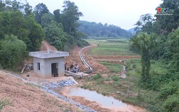Đẩy nhanh tiến độ thi công trạm bơm Hoằng Khánh