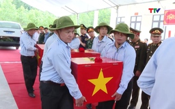 Tiếp nhận và hồi hương 21 hài cốt liệt sỹ về nước an táng