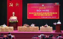 Đại biểu Hội đồng Nhân dân tỉnh khoá XVIII tiếp xúc cử tri huyện Yên Định