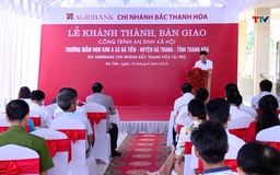 Agribank Bắc Thanh Hóa tài trợ xây dựng Trường Mầm non khu A, xã  Hà Tiến, huyện Hà Trung