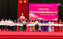 Huyện Quảng Xương tổng kết năm học 2024 - 2025