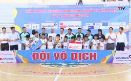 U8 Thiệu Hoá và U10 Nghi Sơn lên ngôi vô địch Giải bóng đá Nhi đồng Báo Thanh Hoá - Cup Xi măng Long Sơn năm 2025
