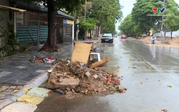 Cần đảm bảo giao thông khi thi công dự án trên tuyến đường Bà Triệu phường Hàm Rồng