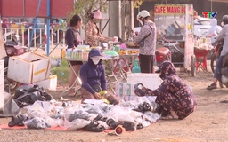 Sớm xử lý dứt điểm vi phạm vỉa hè, hành lang họp chợ trên quốc lộ 45, đoạn qua thị trấn Nông Cống 