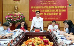 Đoàn khảo sát của Hội đồng Dân tộc Quốc hội làm việc với Ủy ban Nhân dân tỉnh Thanh Hóa 