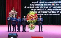 Công bố các quyết định về sắp xếp đơn vị hành chính tỉnh Thanh Hoá