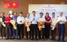 Hội Chữ thập đỏ tỉnh Thanh Hoá tổ chức Sơ kết hoạt động 6 tháng đầu năm và tổng kết "Tháng nhân đạo" năm 2025