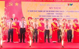 Huyện Yên Định kỷ niệm 87 năm thành lập Chi bộ Đảng đầu tiên, tiền thân của Đảng bộ huyện (10/6/1938-10/6/2025)