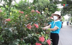 Hội Liên hiệp Phụ nữ phường Đông Quang ra quân tổng vệ sinh môi trường