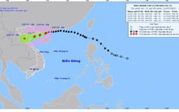 Bão số 3 cách Quảng Ninh khoảng 190km, cách Hải Phòng 310km về phía Đông