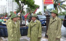Bí thư Tỉnh ủy kiểm tra công tác phòng, chống bão số 3 tại phường Sầm Sơn