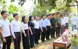 Đoàn đại biểu tỉnh Thanh Hóa dâng hương các nghĩa trang liệt sĩ, di tích cách mạng tại các tỉnh Nghệ An, Hà Tĩnh và Quảng Trị