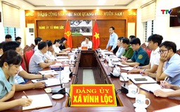 Đảng uỷ xã Vĩnh Lộc tổ chức hội nghị cán bộ chủ chốt