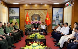 Bộ trưởng Bộ Công an làm việc với Ban Thường vụ Tỉnh ủy Thanh Hóa