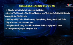Thông báo tiếp xúc cử tri sau kỳ họp thứ 9, Quốc hội khóa XV