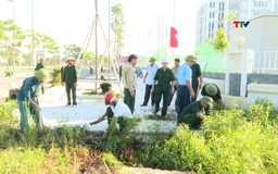 Phường Sầm Sơn ra quân tổng dọn vệ sinh môi trường 