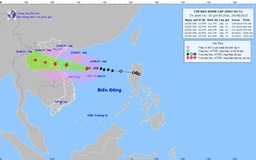 Bão số 5 cách Nghệ An 660km, từ đêm nay đất liền Thanh Hóa có gió mạnh, mưa lớn