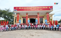 Trao 32 xe đạp cho học sinh vượt khó, hiếu học tại xã Tống Sơn