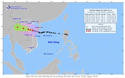Dự báo 19h hôm nay, bão số 5 vào đất liền Thanh Hóa - Hà Tĩnh