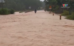 Xã Tân Thành có 10 thôn bị cô lập do bão số 5