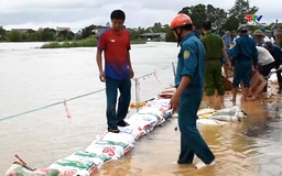 Xã Hoạt Giang huy động lực lượng chống tràn đê