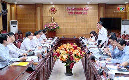 UBND tỉnh làm việc với Tổ Biên tập Tiểu ban Kinh tế - Xã hội Đại hội XIV
