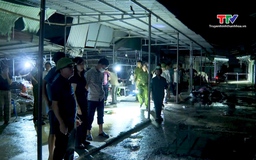Cháy tại chợ Đình, xã Quảng Bình