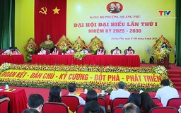 Đại hội đại biểu Đảng bộ phường Quảng Phú lần thứ I, nhiệm kỳ 2025-2030