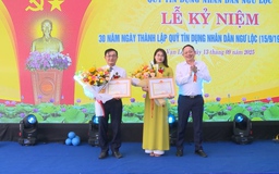 Quỹ tín dụng Nhân dân Ngư Lộc kỷ niệm 30 năm thành lập