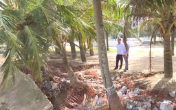 Sạt lở nghiêm trọng đoạn đê biển tại xã Hoằng Tiến