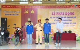 Tuyên truyền Luật giao thông đường bộ trong trường học