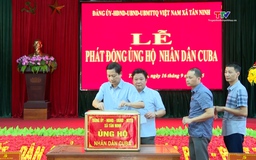 Xã Tân Ninh phát động phong trào ủng hộ nhân dân Cu Ba