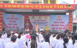 Tuyên truyền Luật Giao thông đường bộ tại Trường THPT Nông Cống 1