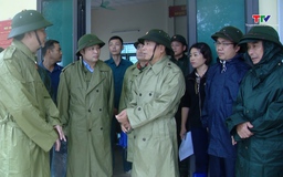 Bí thư Tỉnh ủy kiểm tra, chỉ đạo công tác ứng phó với bão số 10