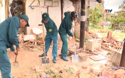 Xã Thiệu Quang khắc phục thiệt hại sau bão số 10